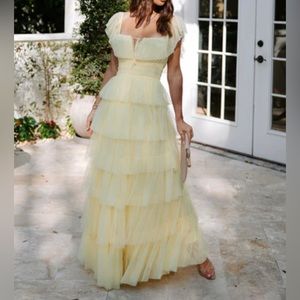 Francesca Tulle Tiered Maxi Dress